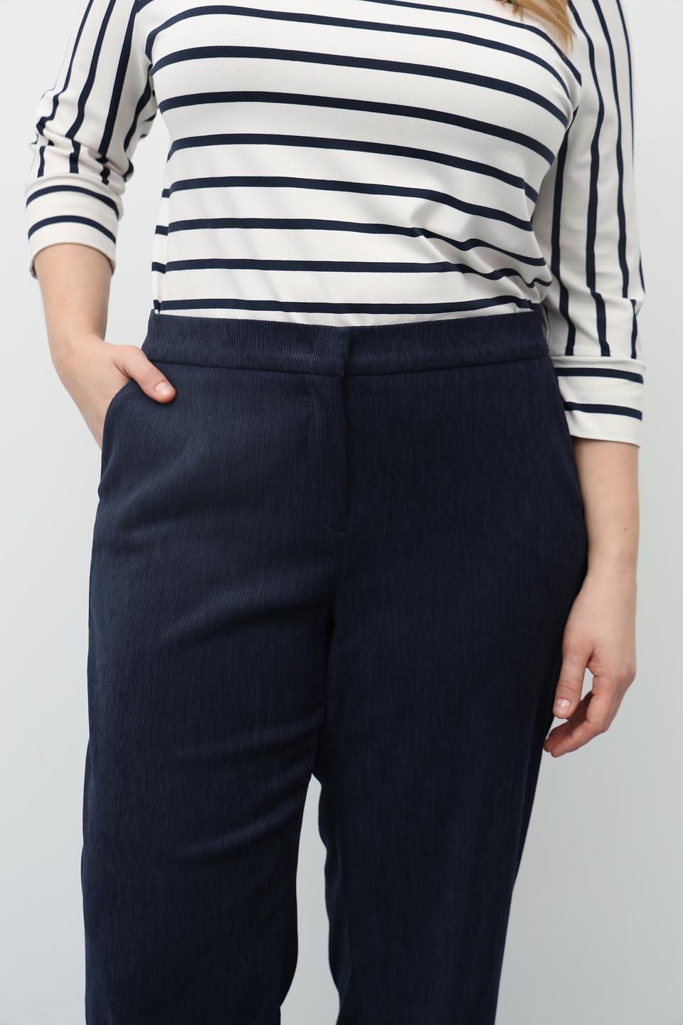 Брюки Frank Walder прямые, темно-синие