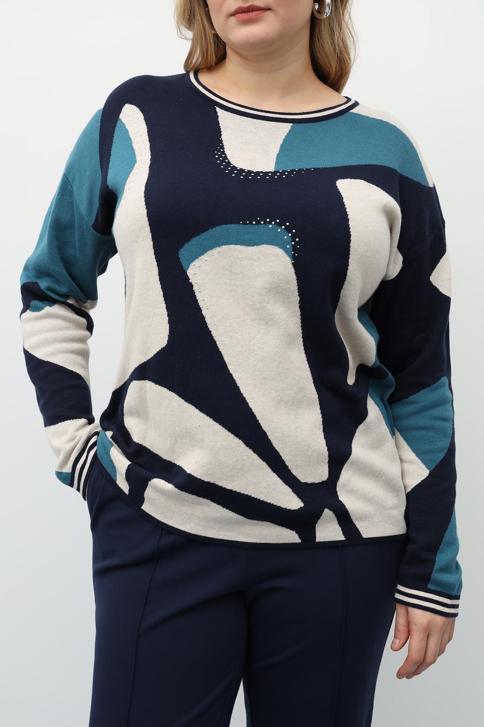 Пуловер Olsen с абстрактным рисунком