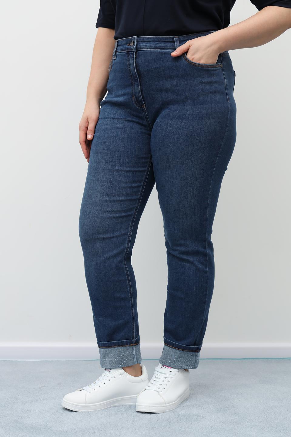 Джинсы Olsen с подворотами