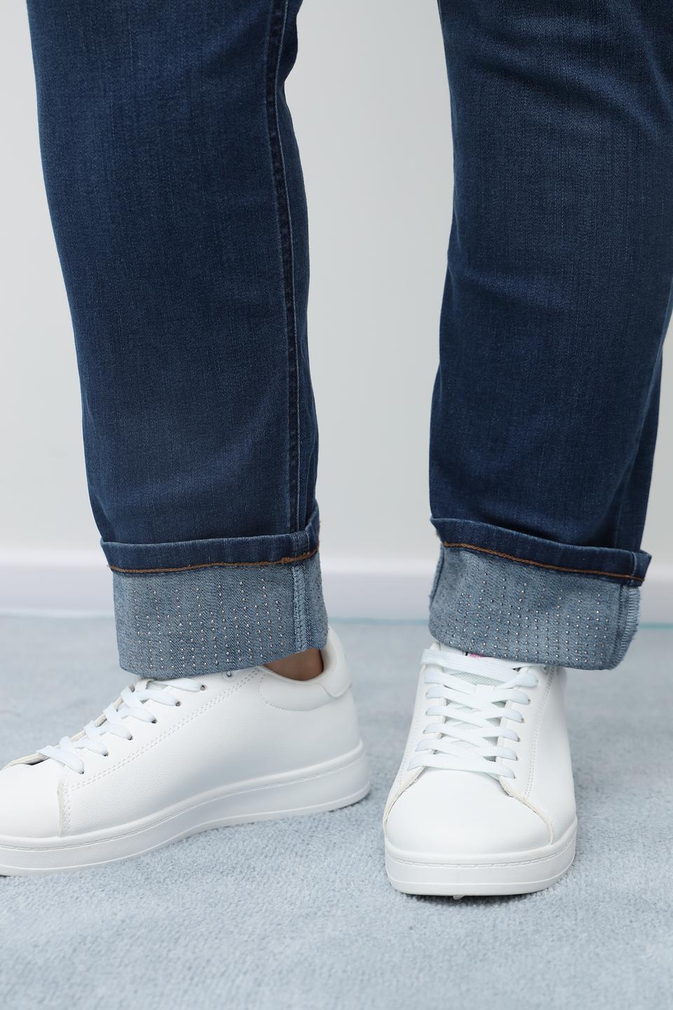 Джинсы Olsen с подворотами