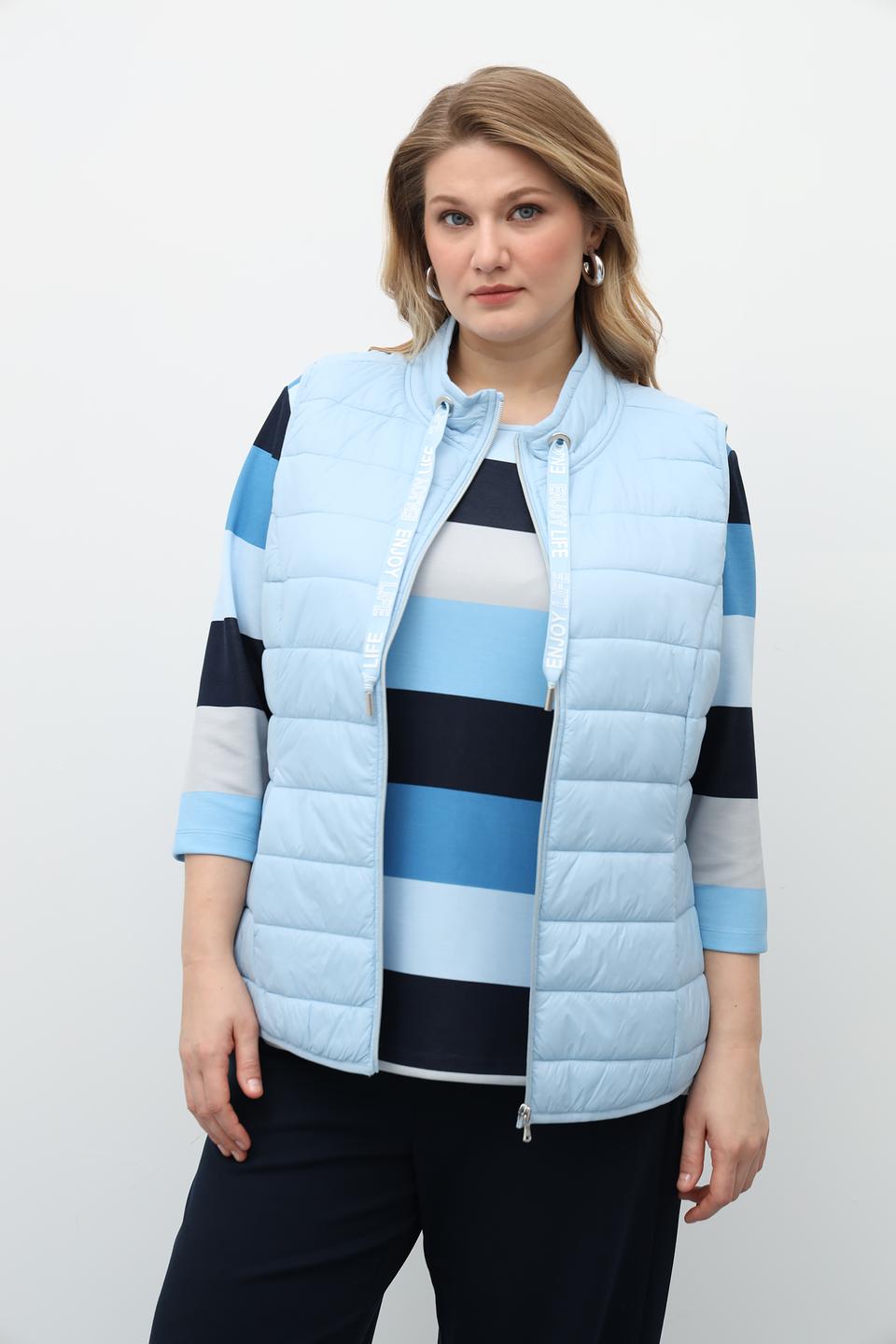 Жилет Via Appia стеганый голубой