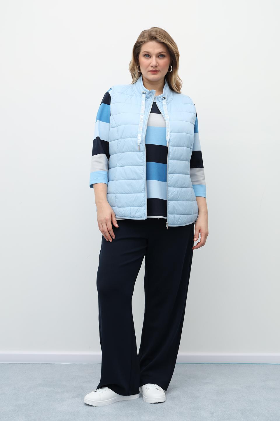 Жилет Via Appia стеганый голубой