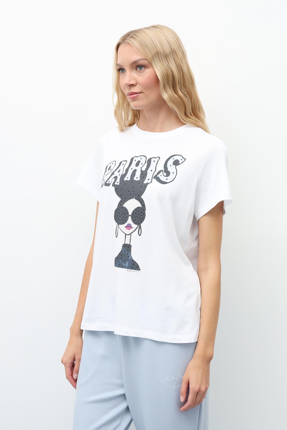 Футболка Catnoir с принтом Париж