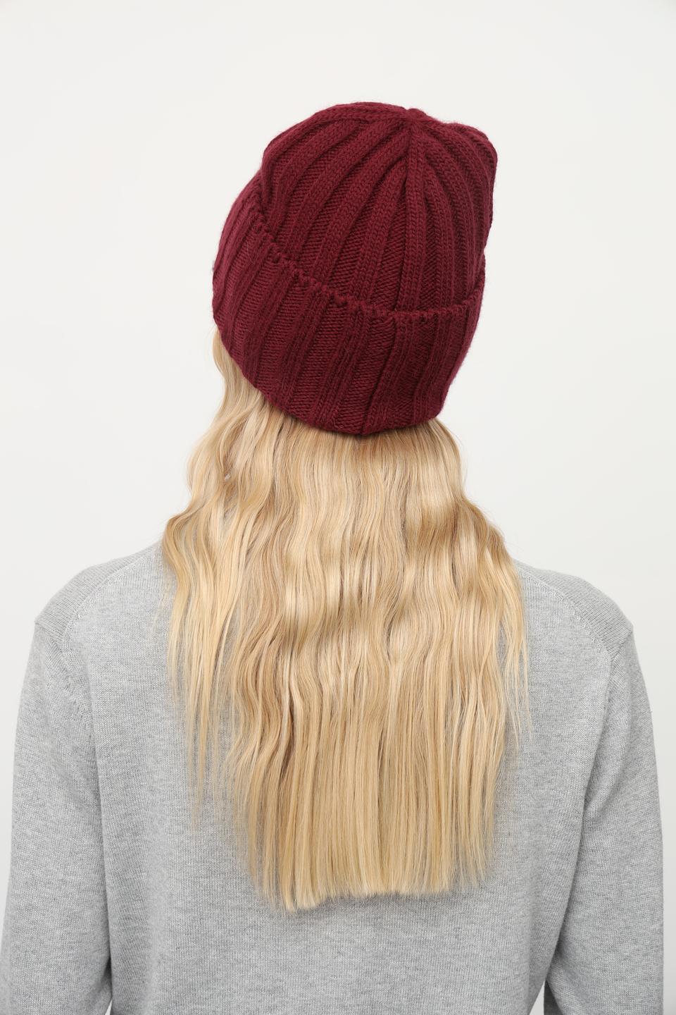 Шапка Julia Florenzi бордовая