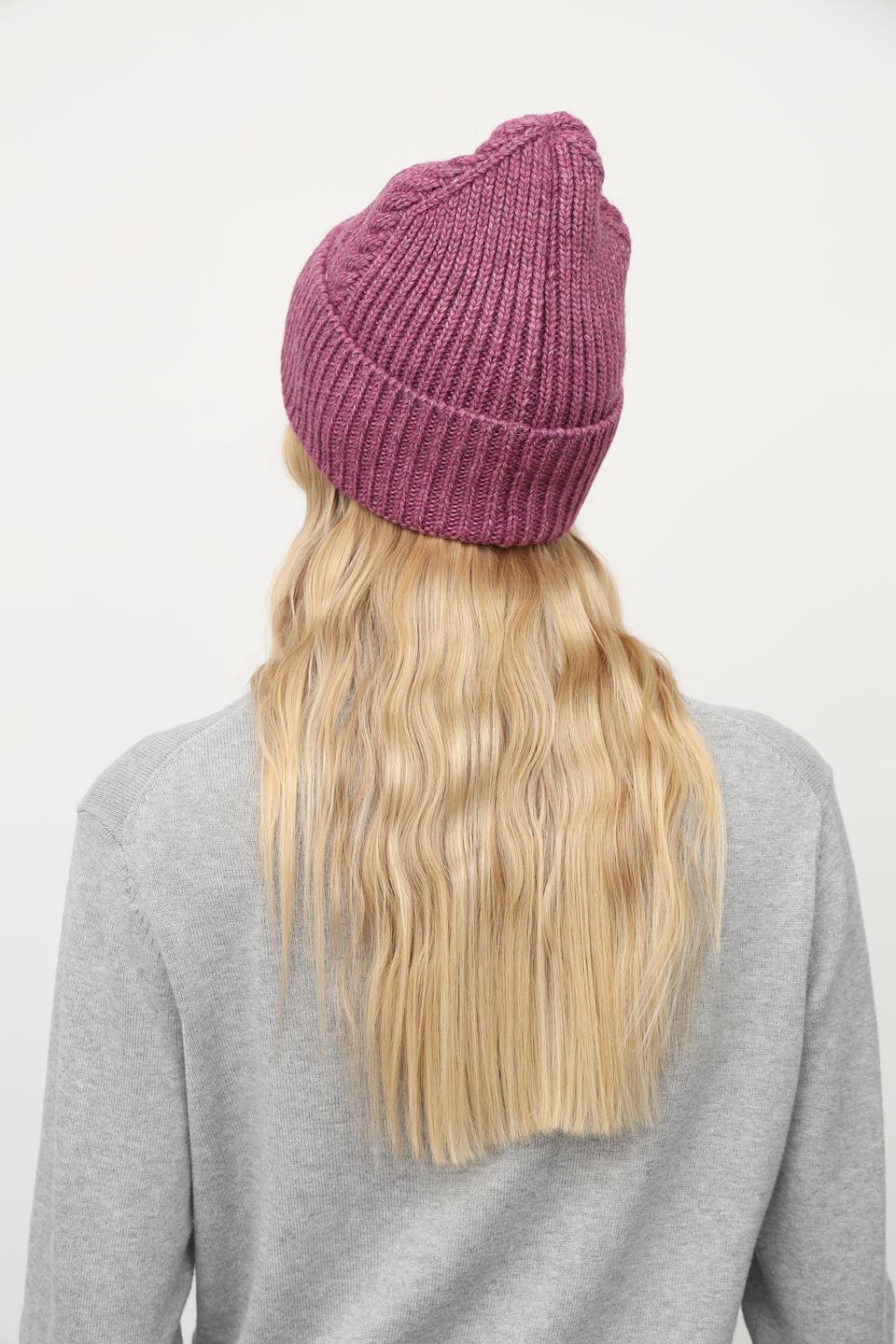 Шапка Julia Florenzi вязаная розовая