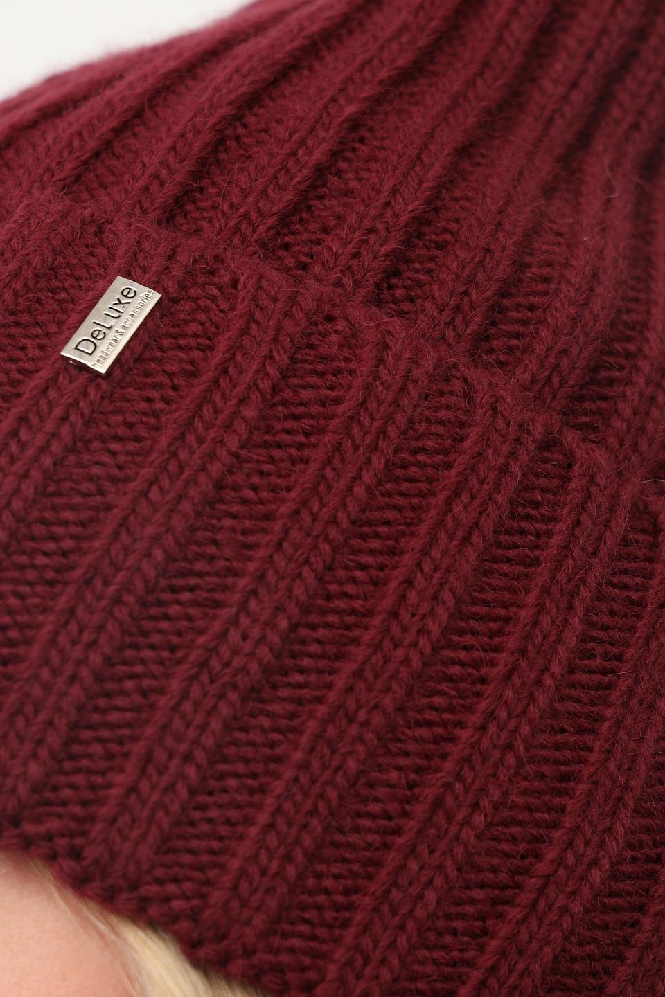 Шапка Julia Florenzi бордовая