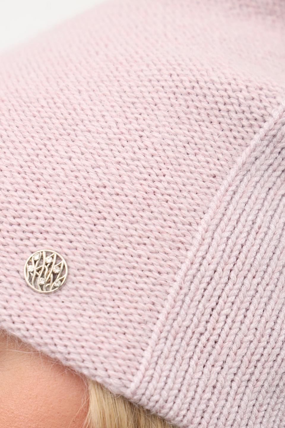 Шапка Julia Florenzi вязаная розовая