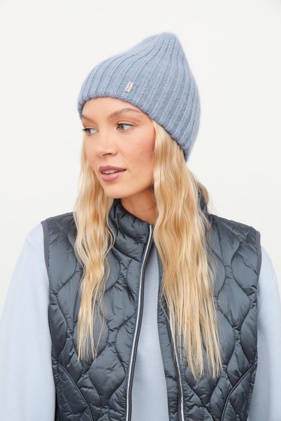 Шапка вязаная Julia Florenzi голубая