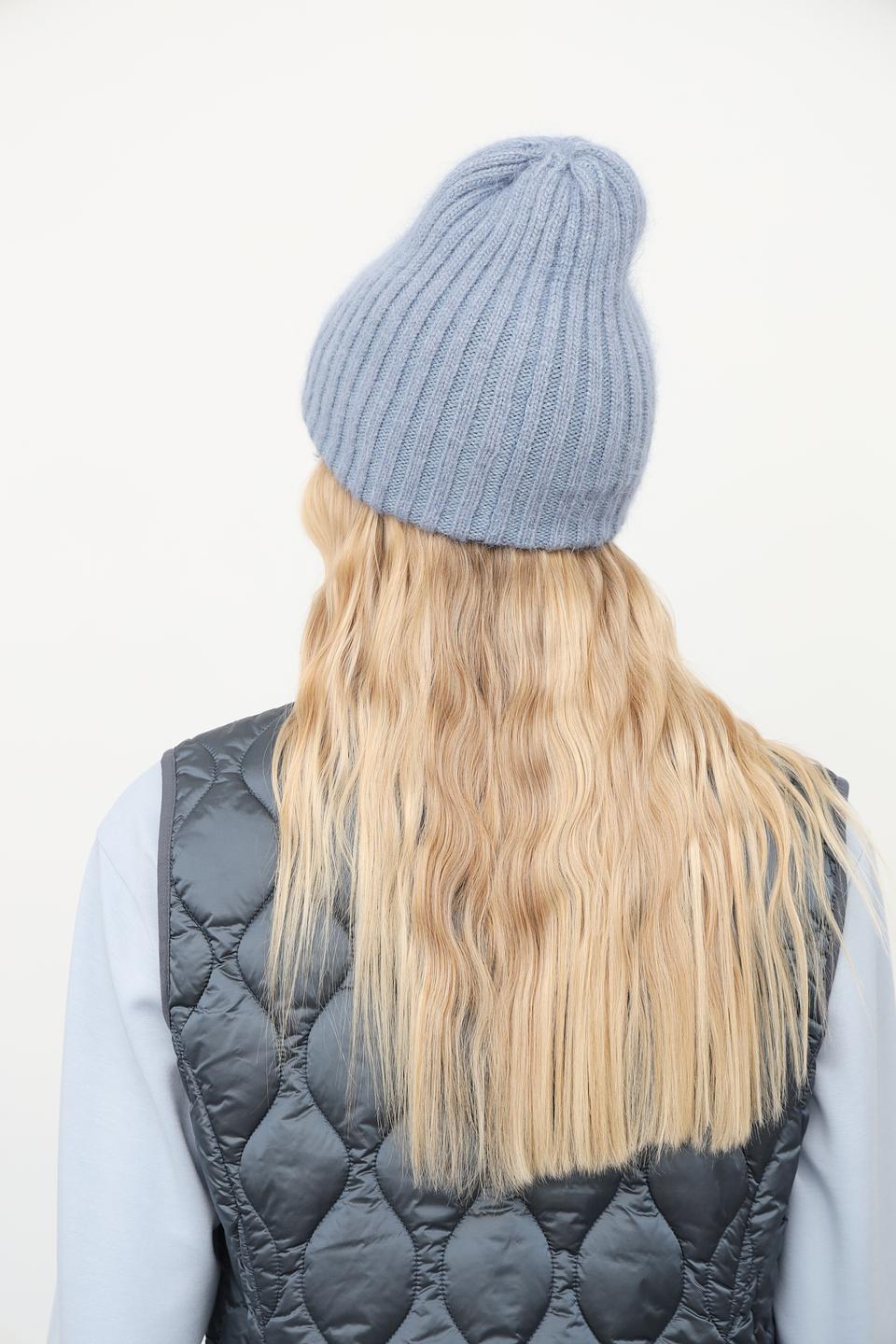 Шапка вязаная Julia Florenzi голубая