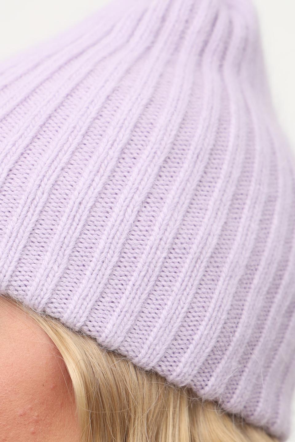 Шапка Julia Florenzi вязаная сиреневая