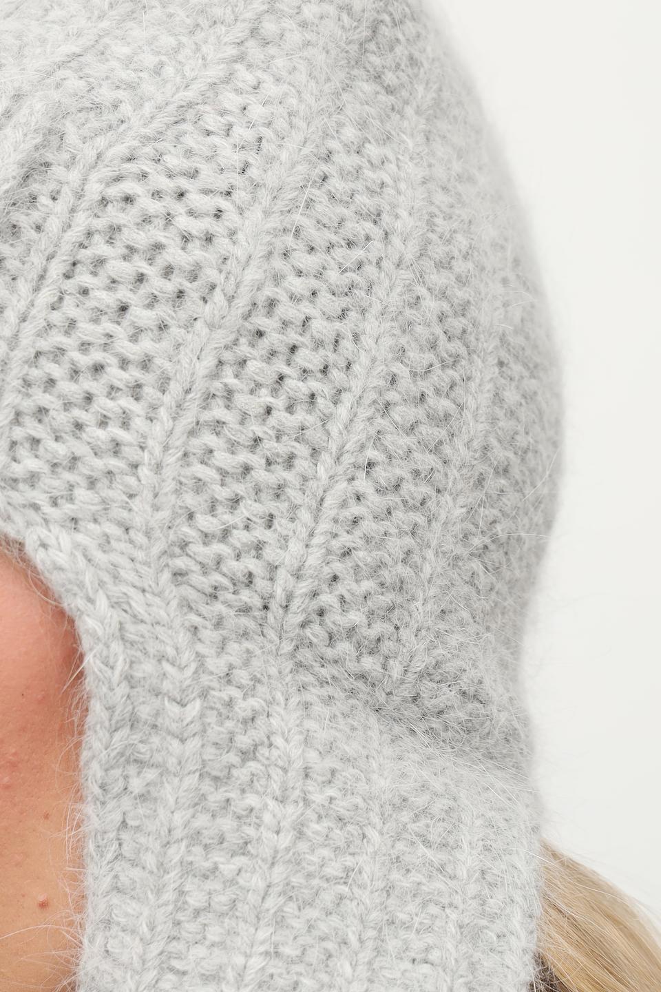 Шапка Julia Florenzi серая с ушами