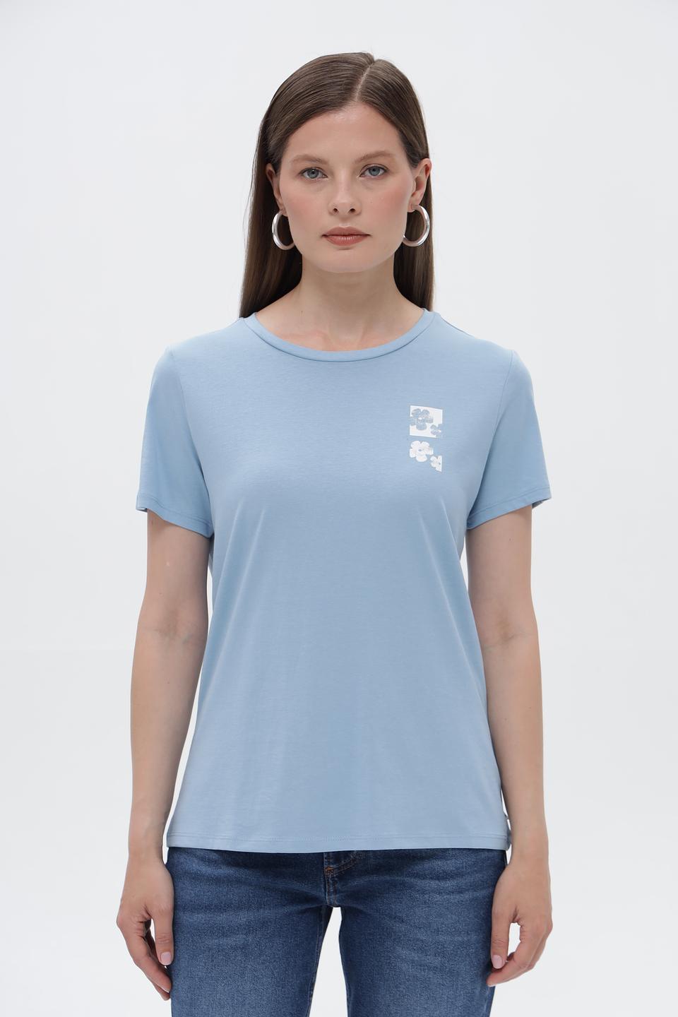 Футболка Tom Tailor denim голубая