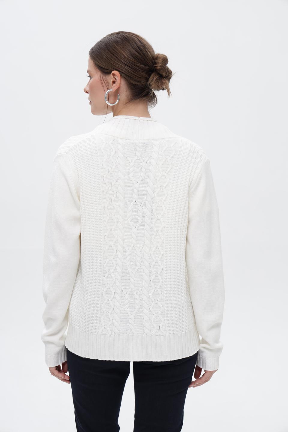 Жакет Gollehaug вязаный молочный