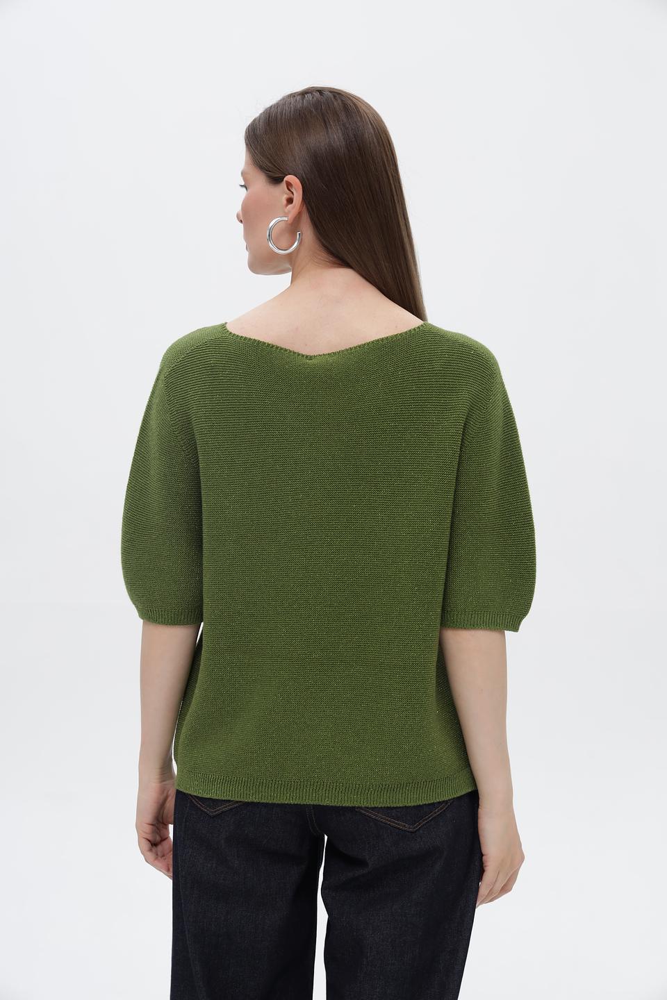 Пуловер Rabe collection оливковый