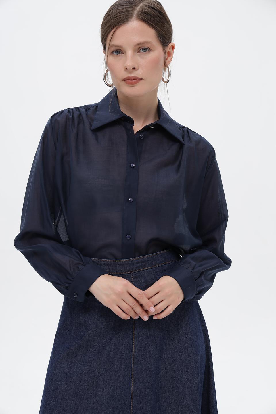 Блузка Croche с длинным рукавом