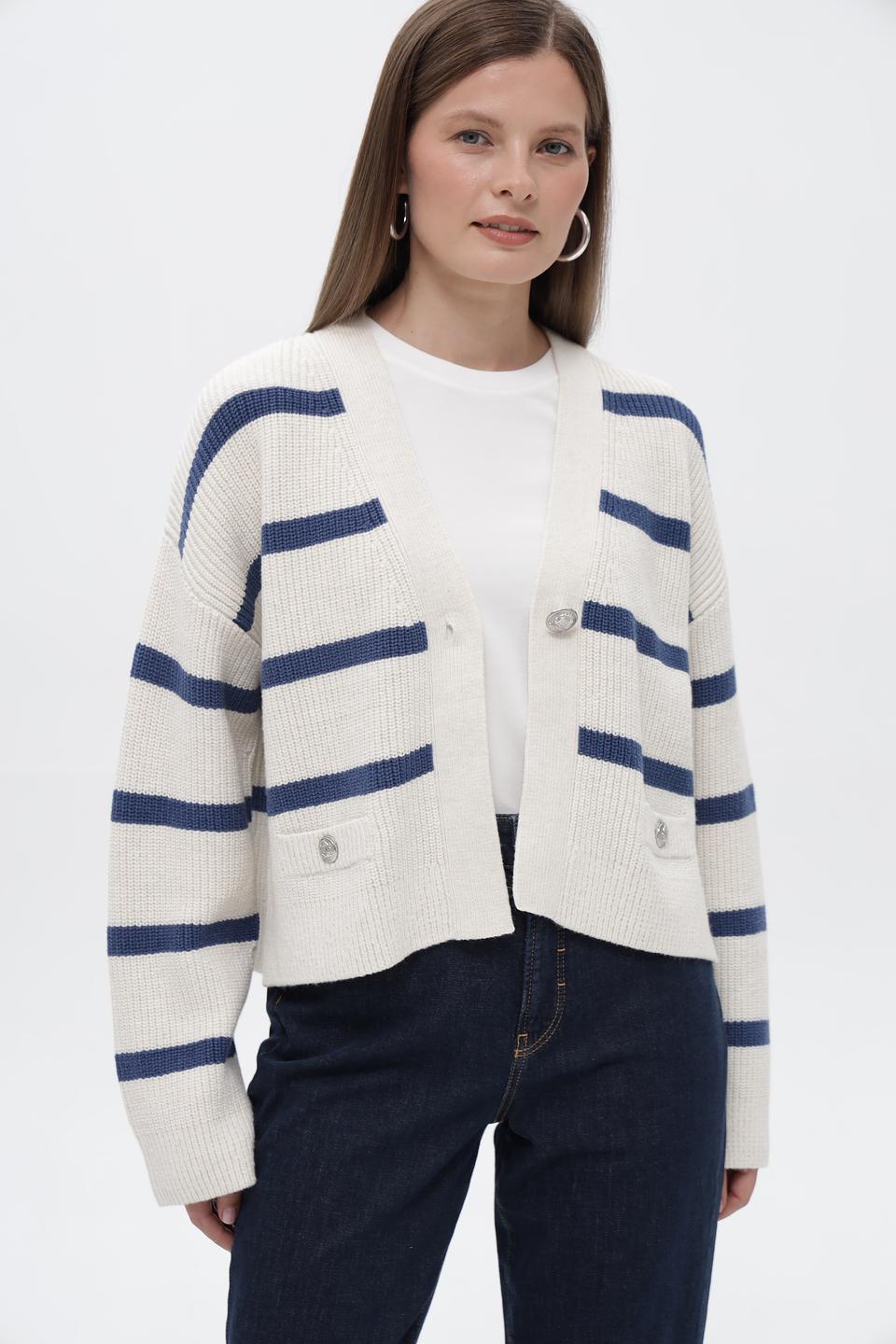 Жакет Oui в полоску