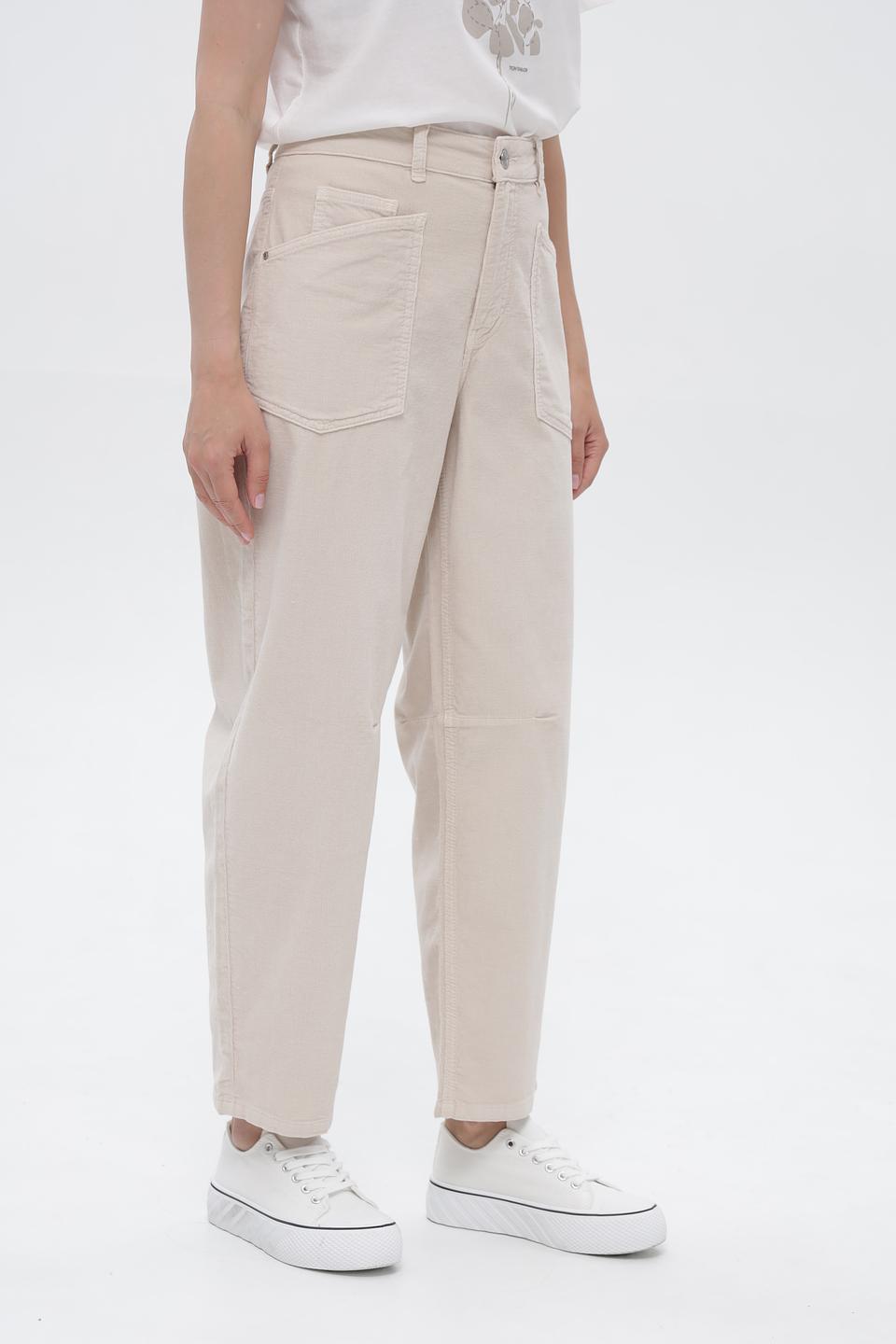 Брюки карго Oui бежевые