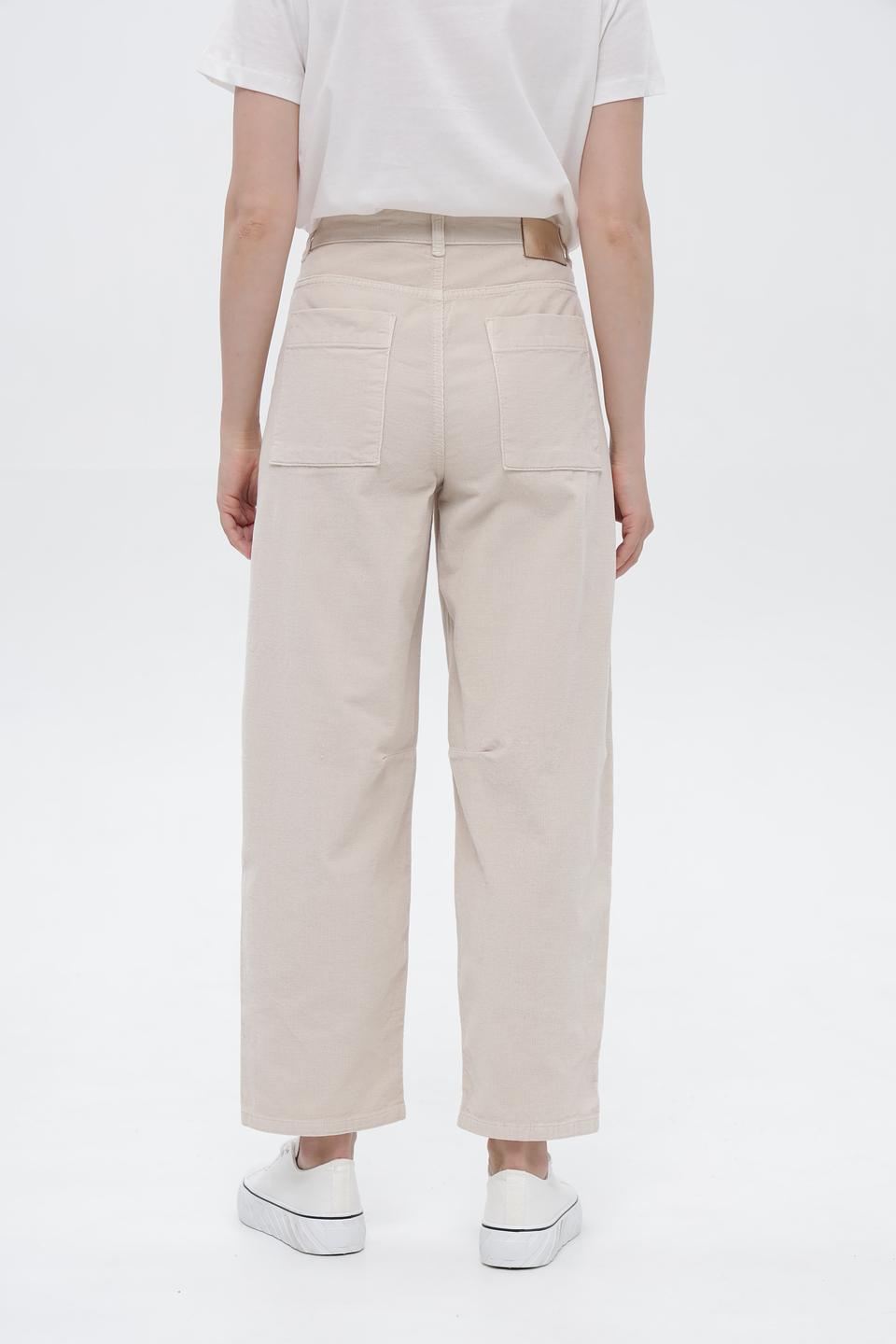 Брюки карго Oui бежевые