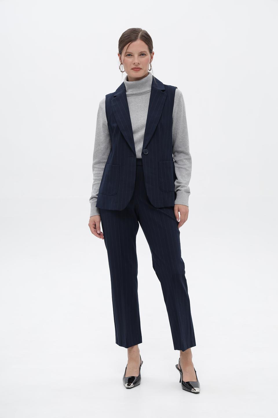 Брюки классические Bianca в полоску