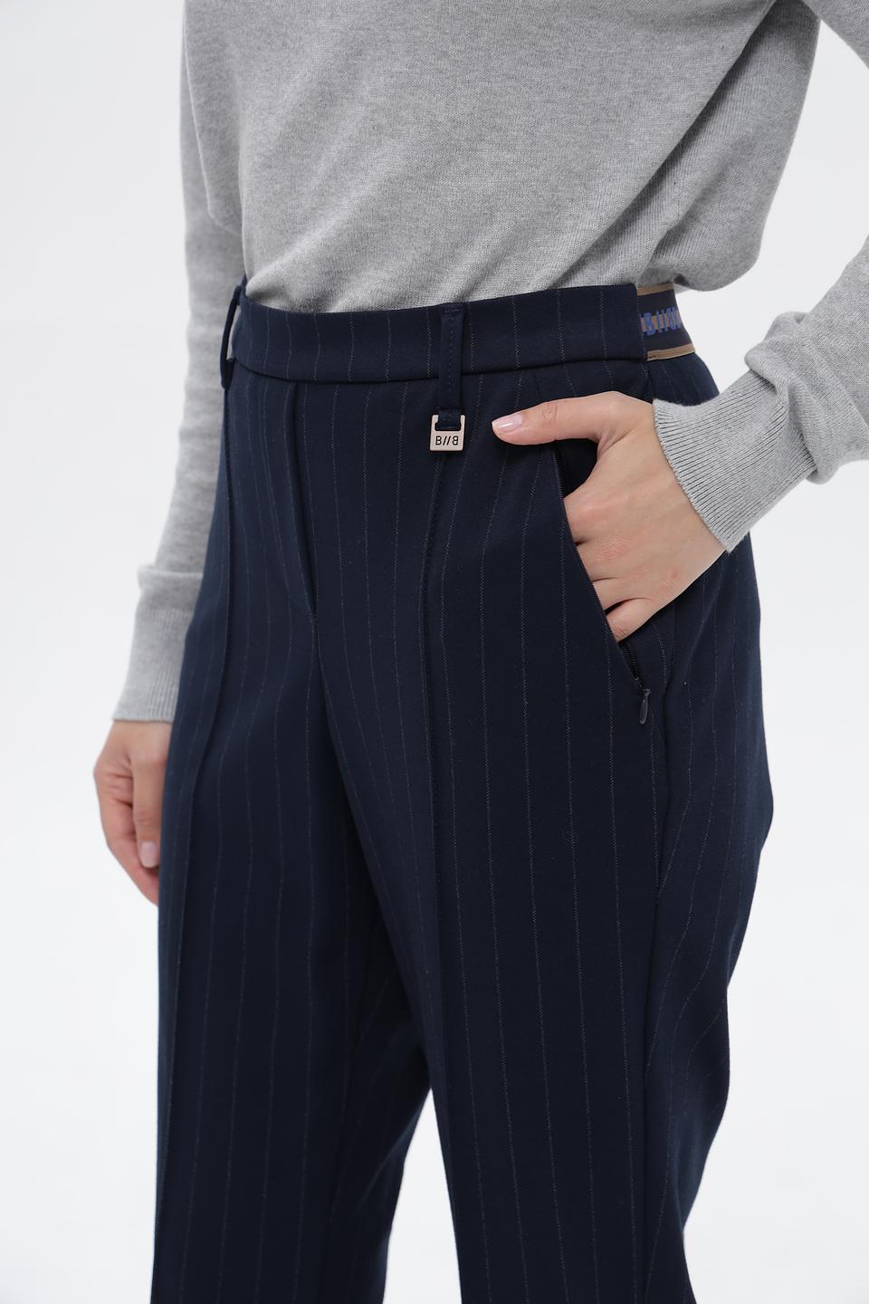 Брюки классические Bianca в полоску