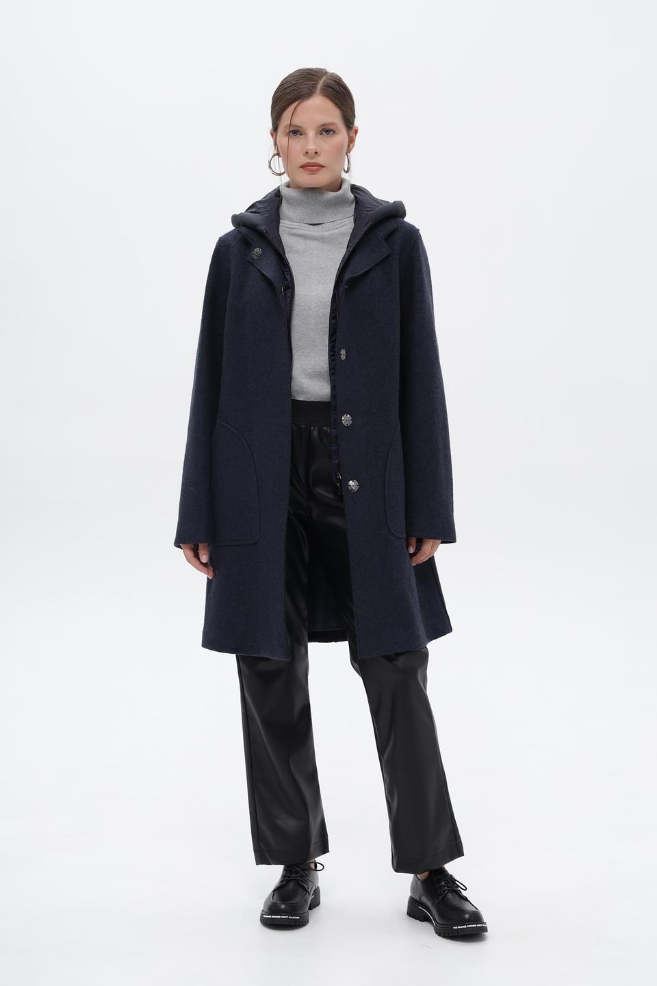 Брюки кожа Monari чёрные