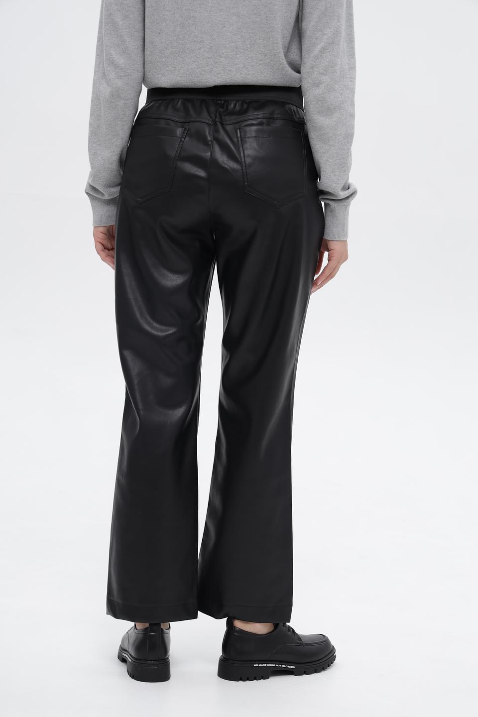 Брюки кожа Monari чёрные