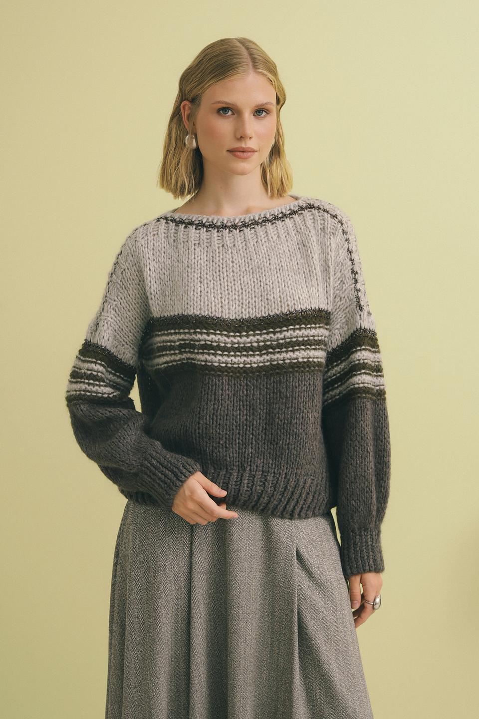 Пуловер Catnoir полосатый