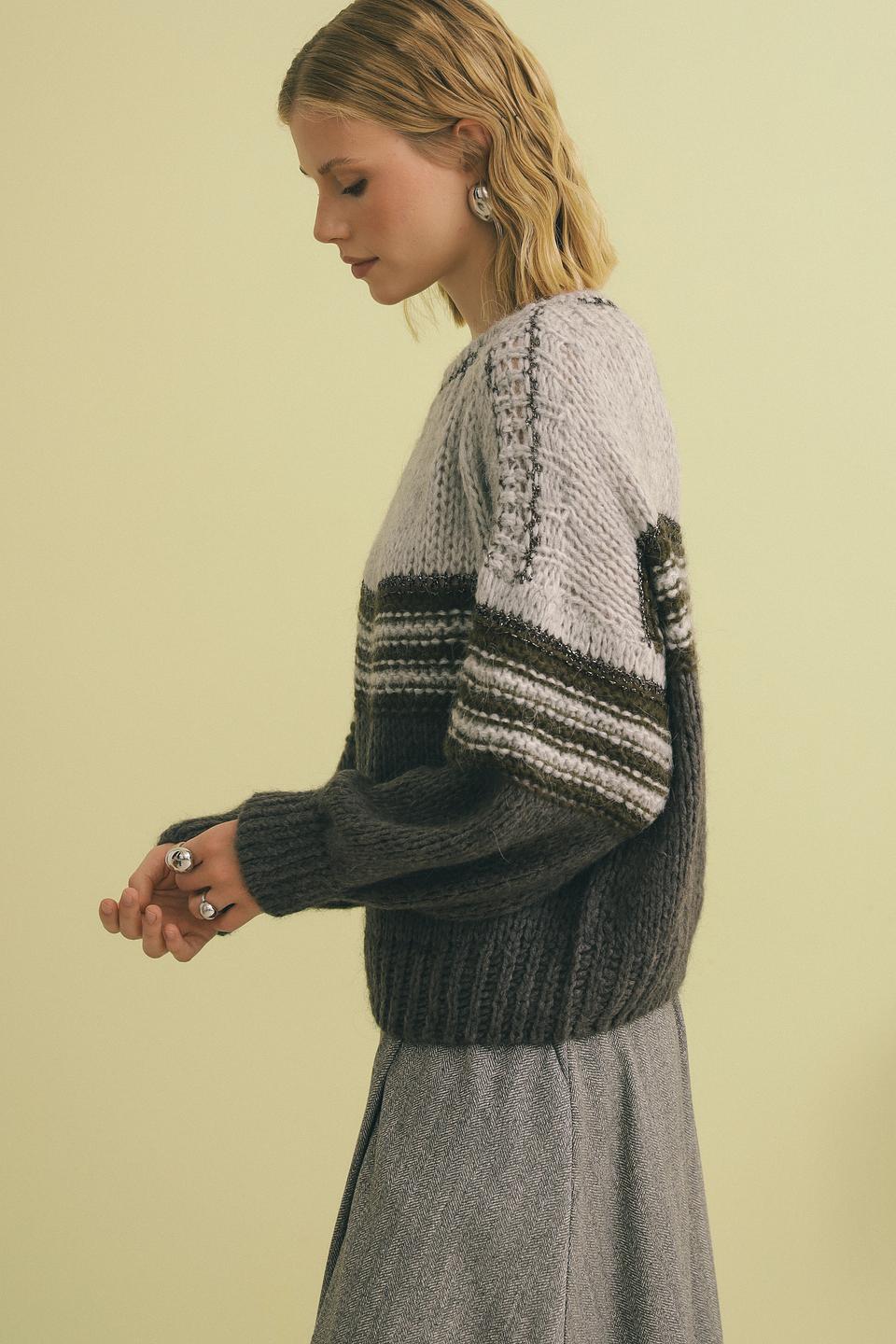 Пуловер Catnoir полосатый