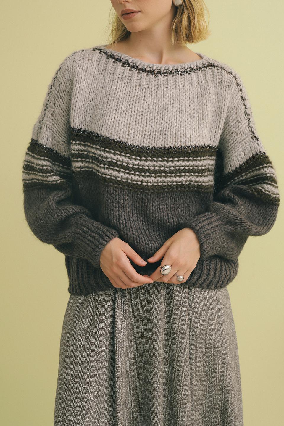 Пуловер Catnoir полосатый