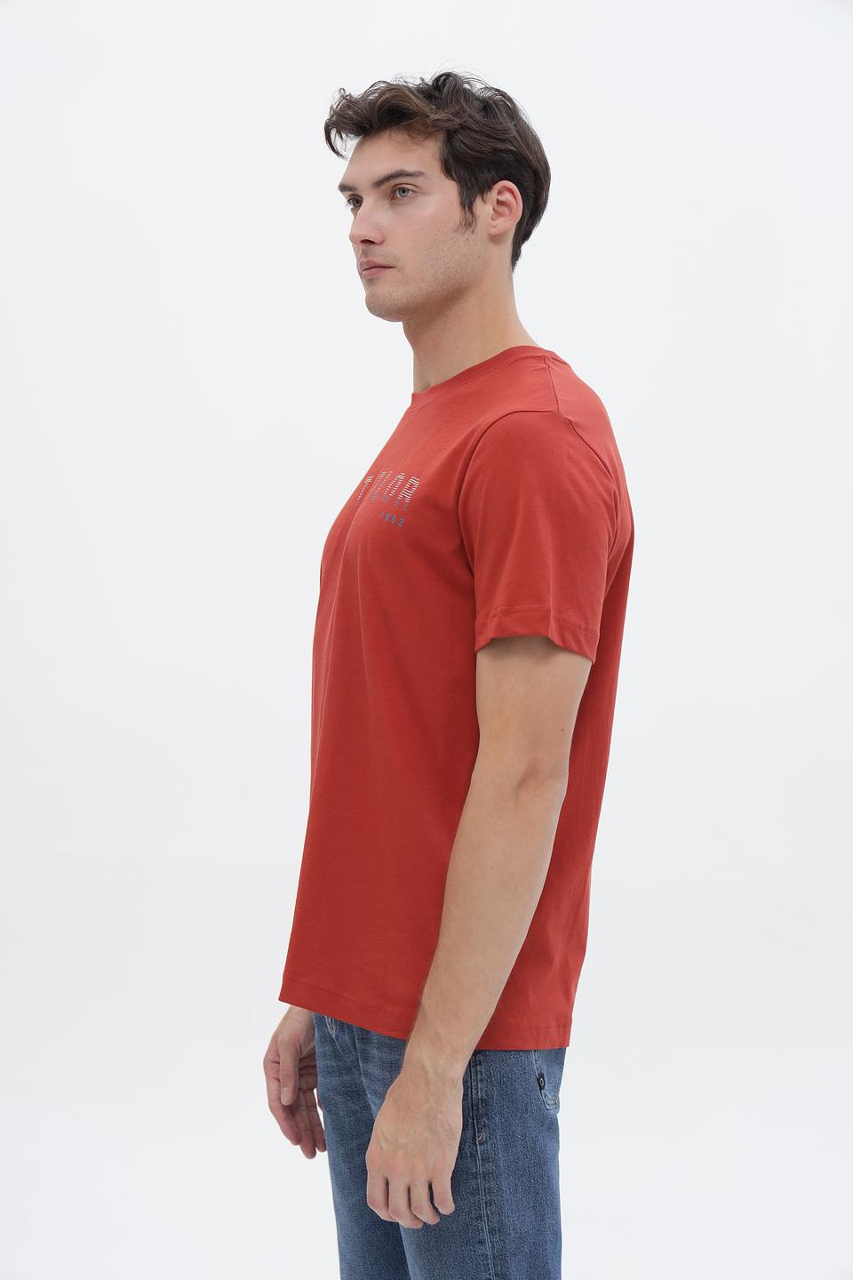 Футболка Tom Tailor рыжая с логотипом