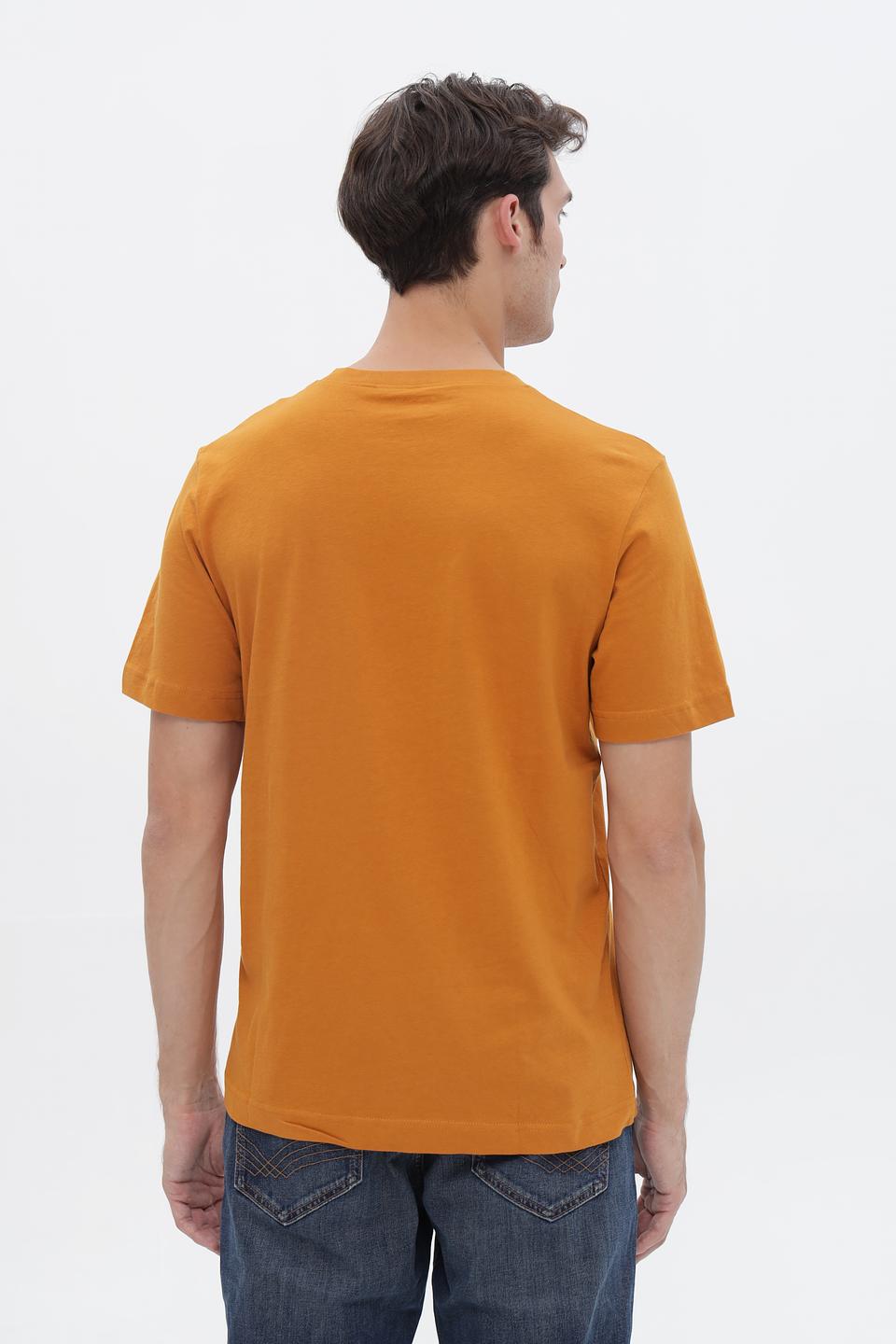 Футболка Tom Tailor с принтом 1962 горчичный