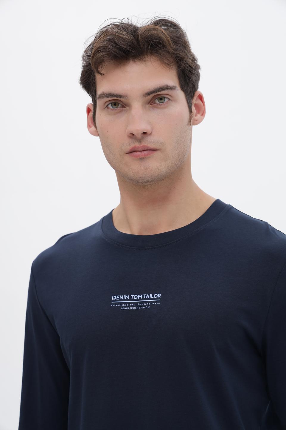 Футболка Tom Tailor denim темно-синяя