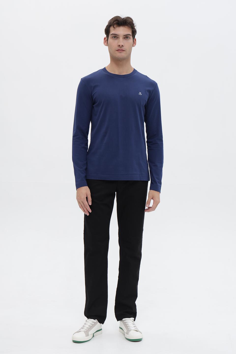 Футболка Marc O Polo men синяя с длинным рукавом