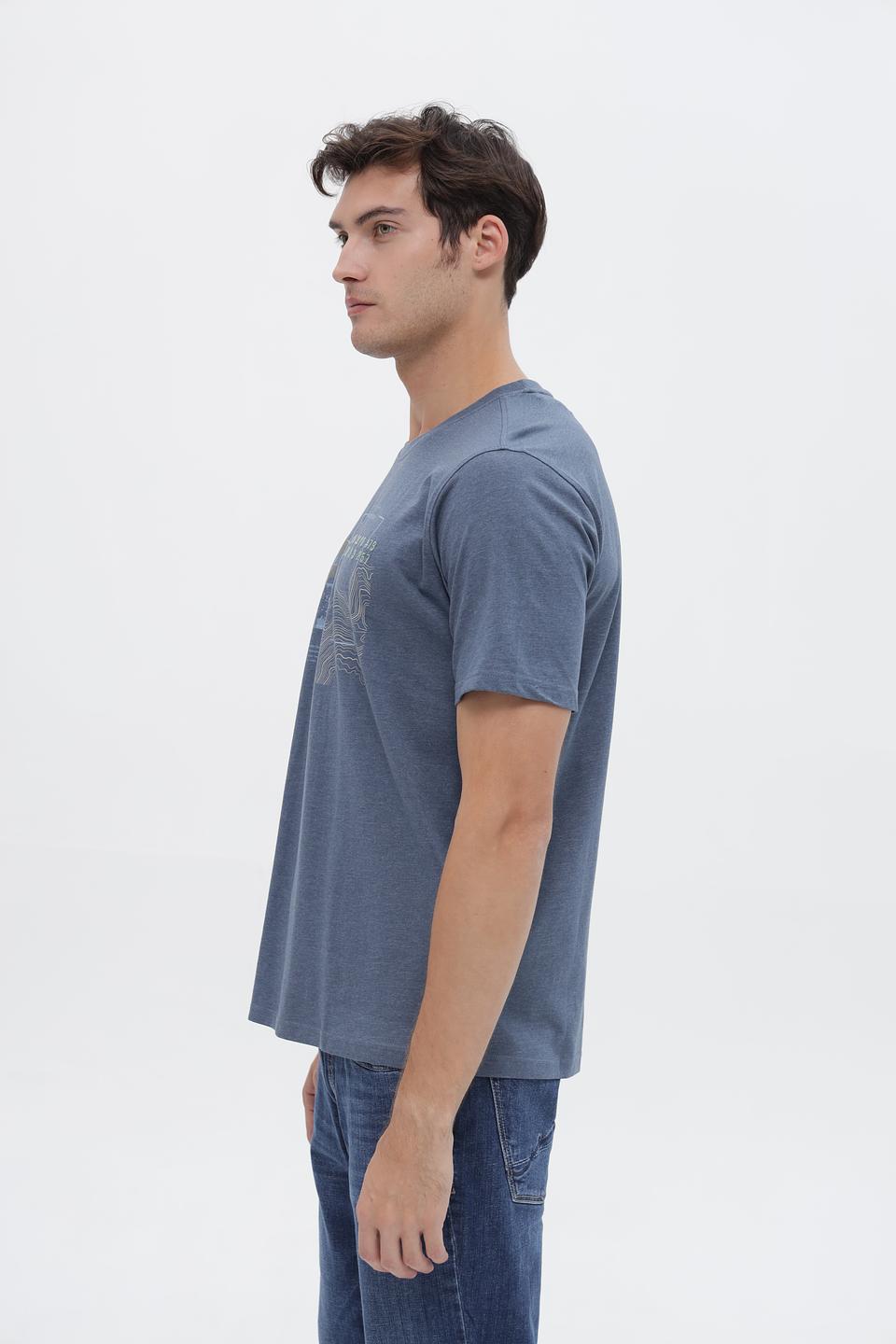 Футболка Casa Moda с принтом серая