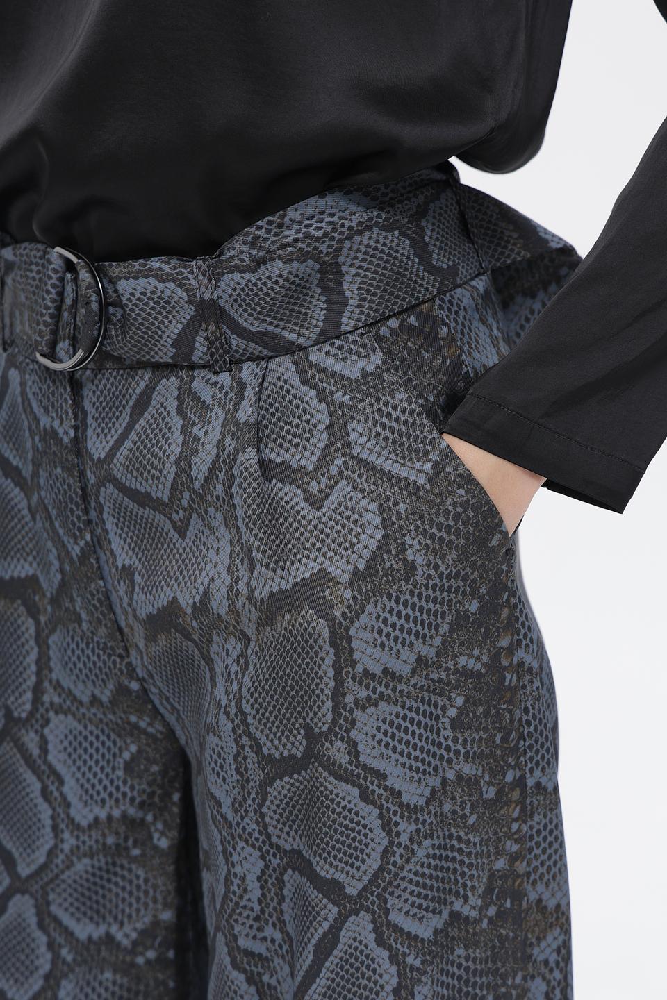 Брюки Catnoir с принтом reptile