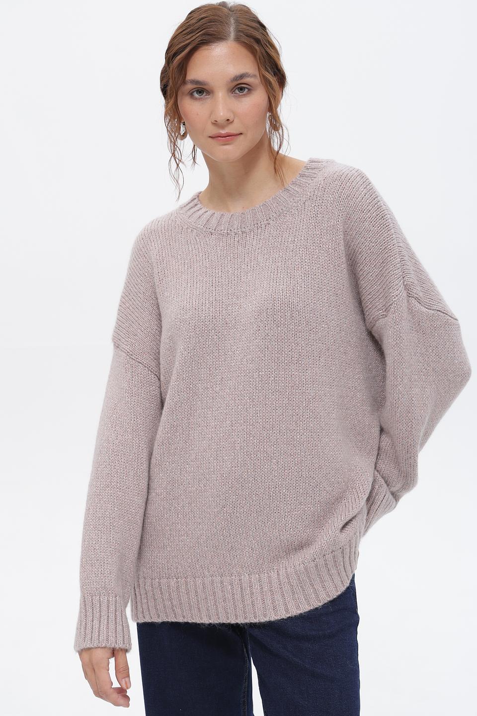 Пуловер Croche женский бежевый