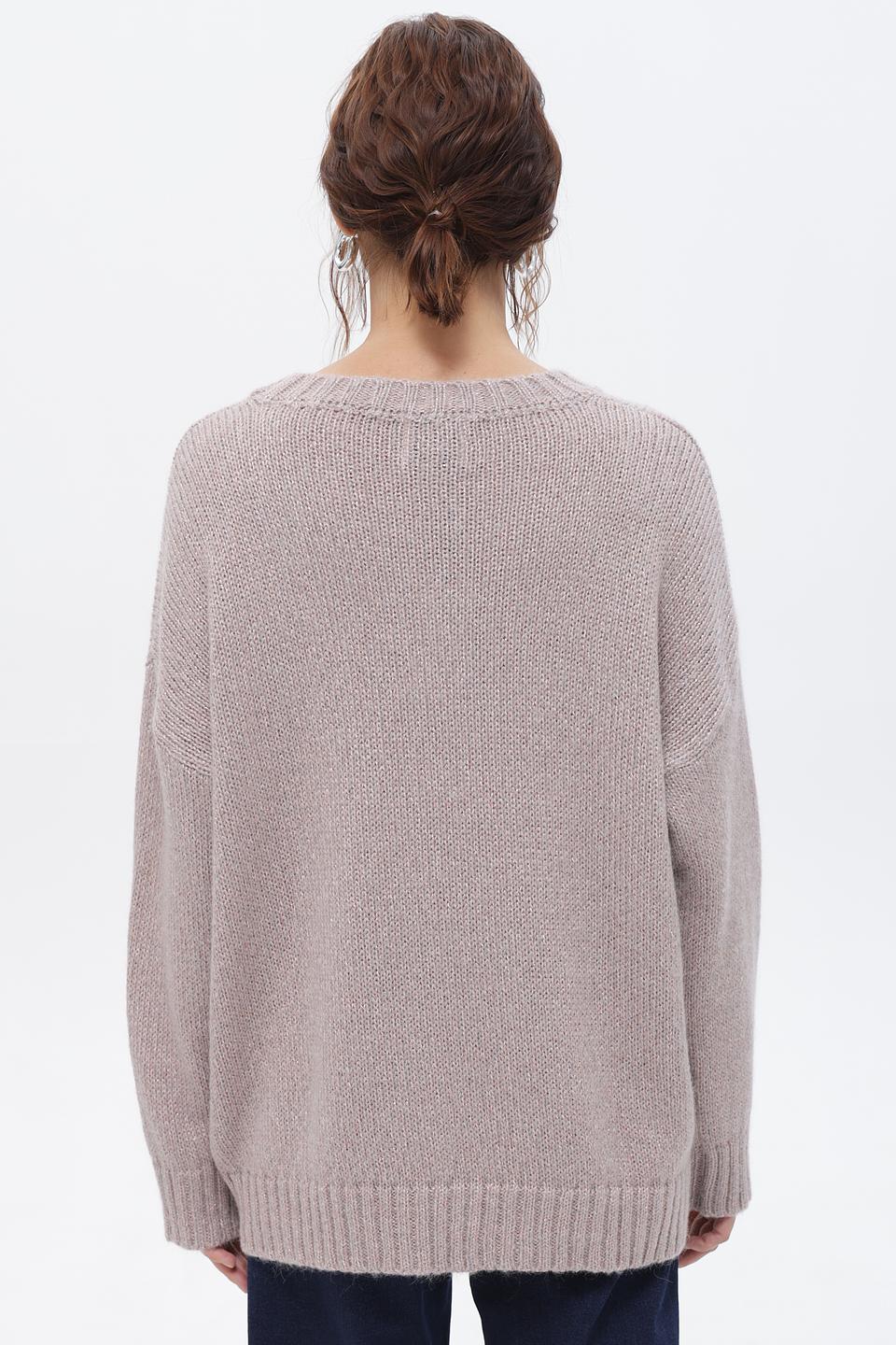 Пуловер Croche женский бежевый