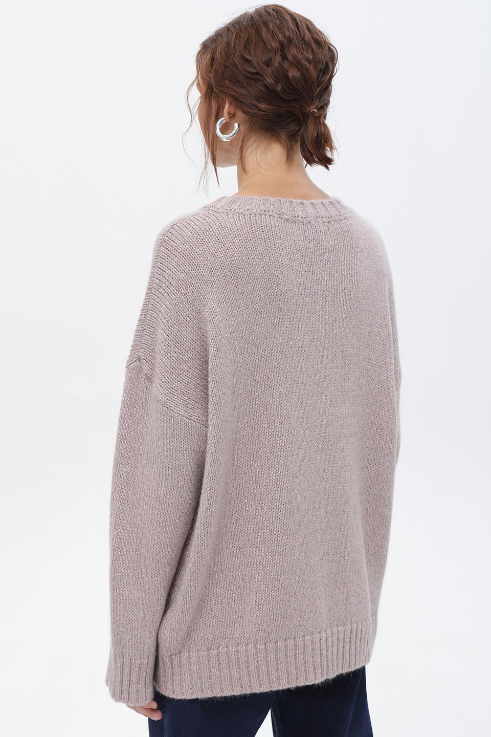 Пуловер Croche женский бежевый