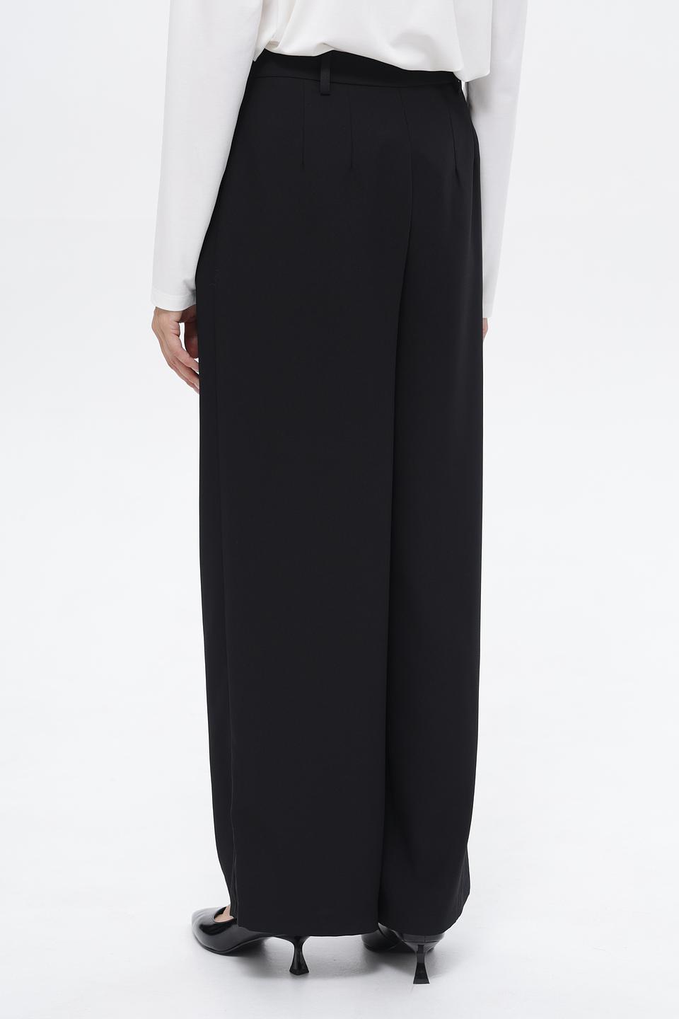 Брюки Croche женские широкие черные