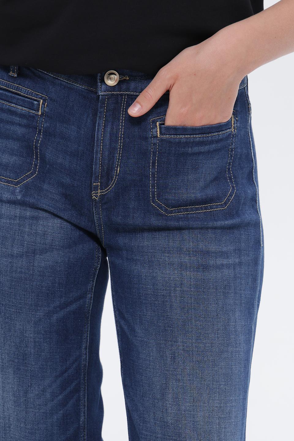 Джинсы Cambio клеш синие