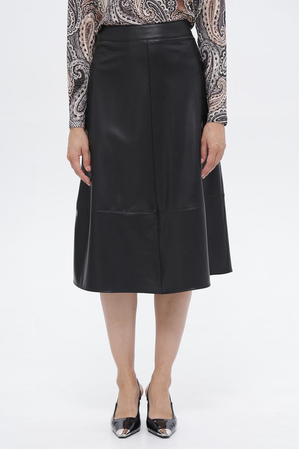 Юбка-трапеция Lebek чёрная