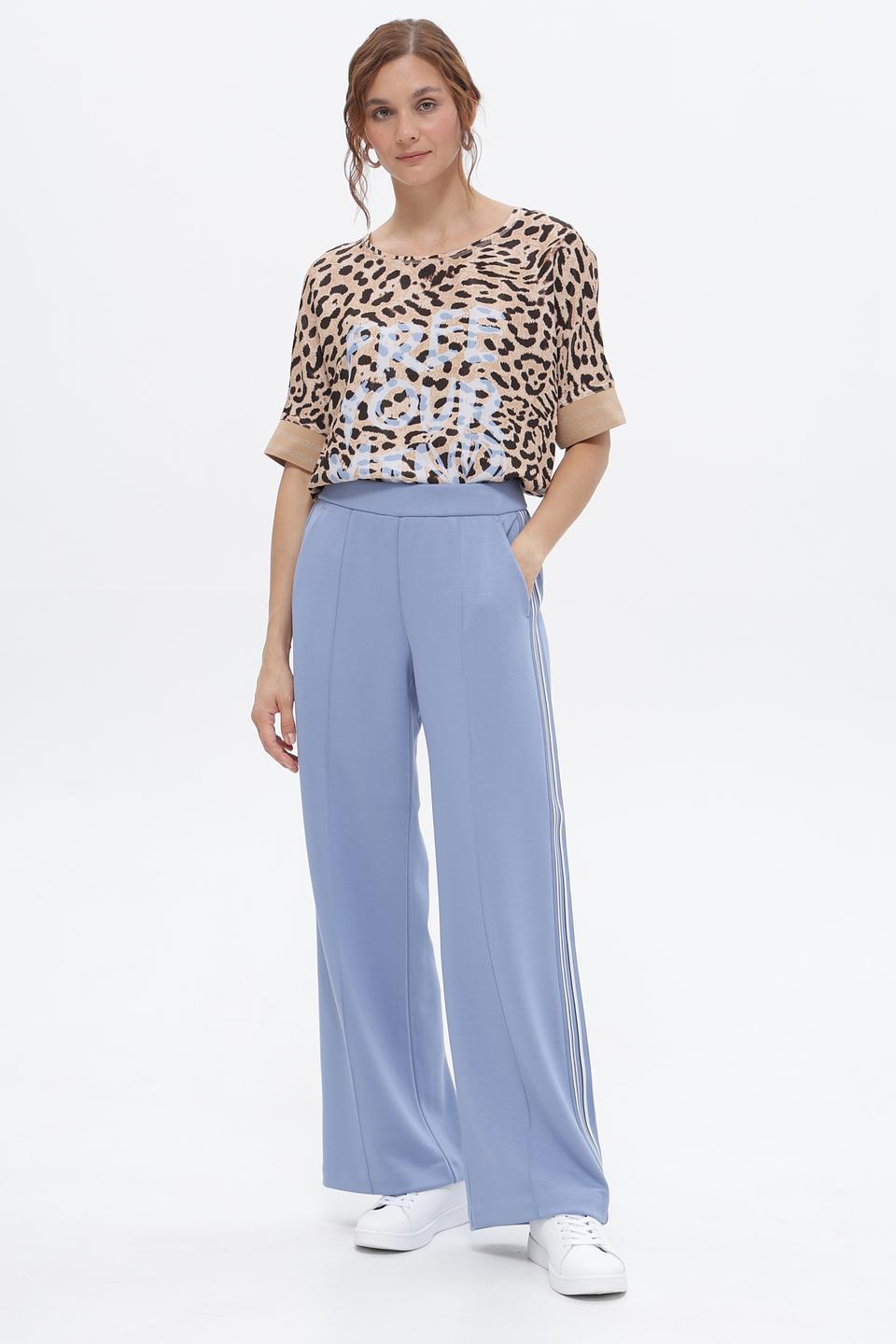 Брюки Lecomte спортивные голубые