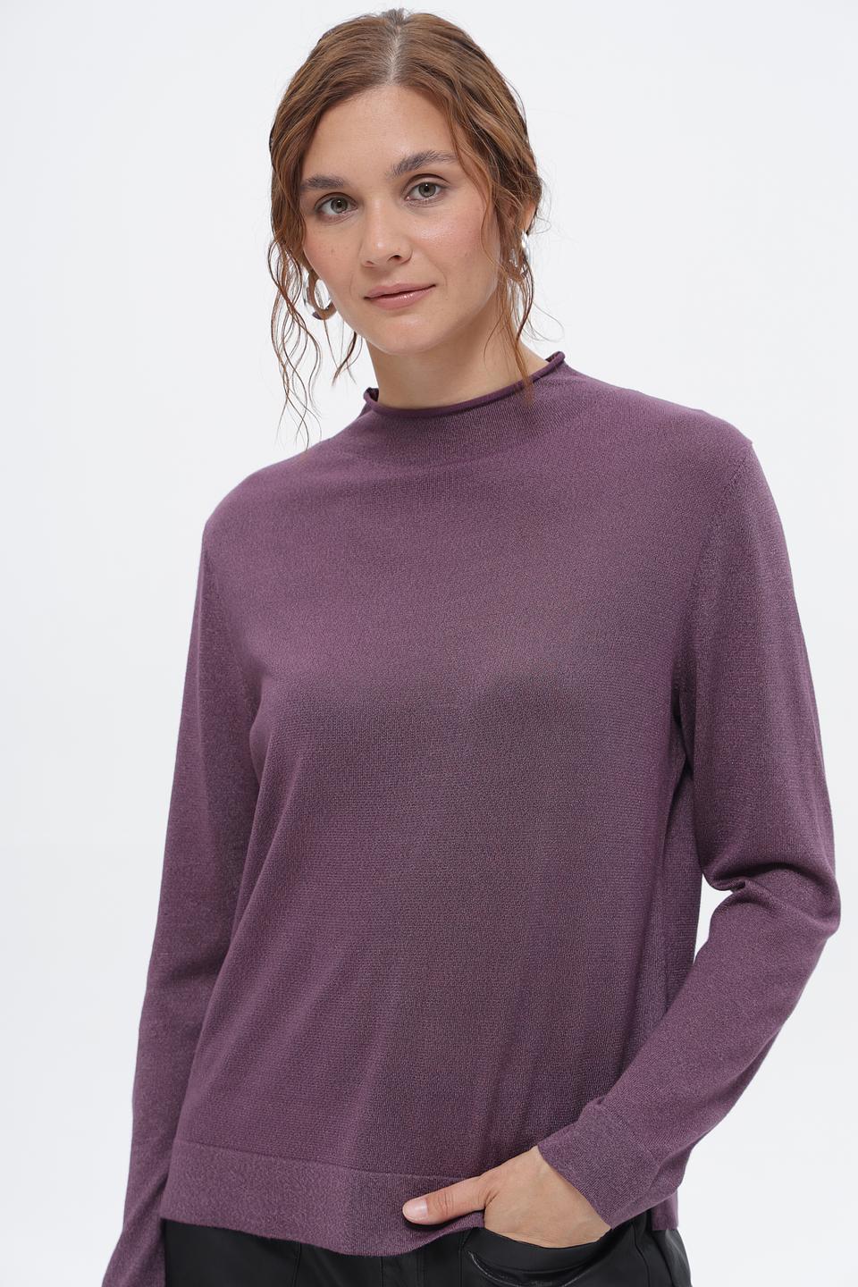 Пуловер Bianca с люрексом