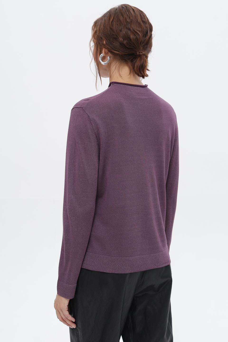 Пуловер Bianca с люрексом