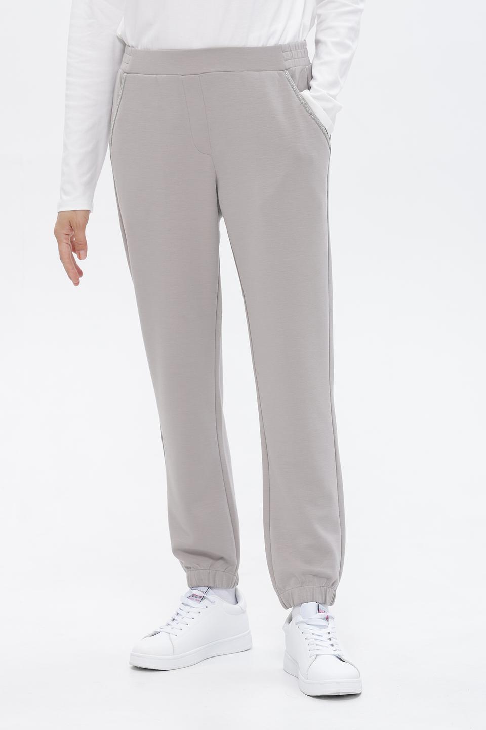 Брюки Monari серые с манжетами