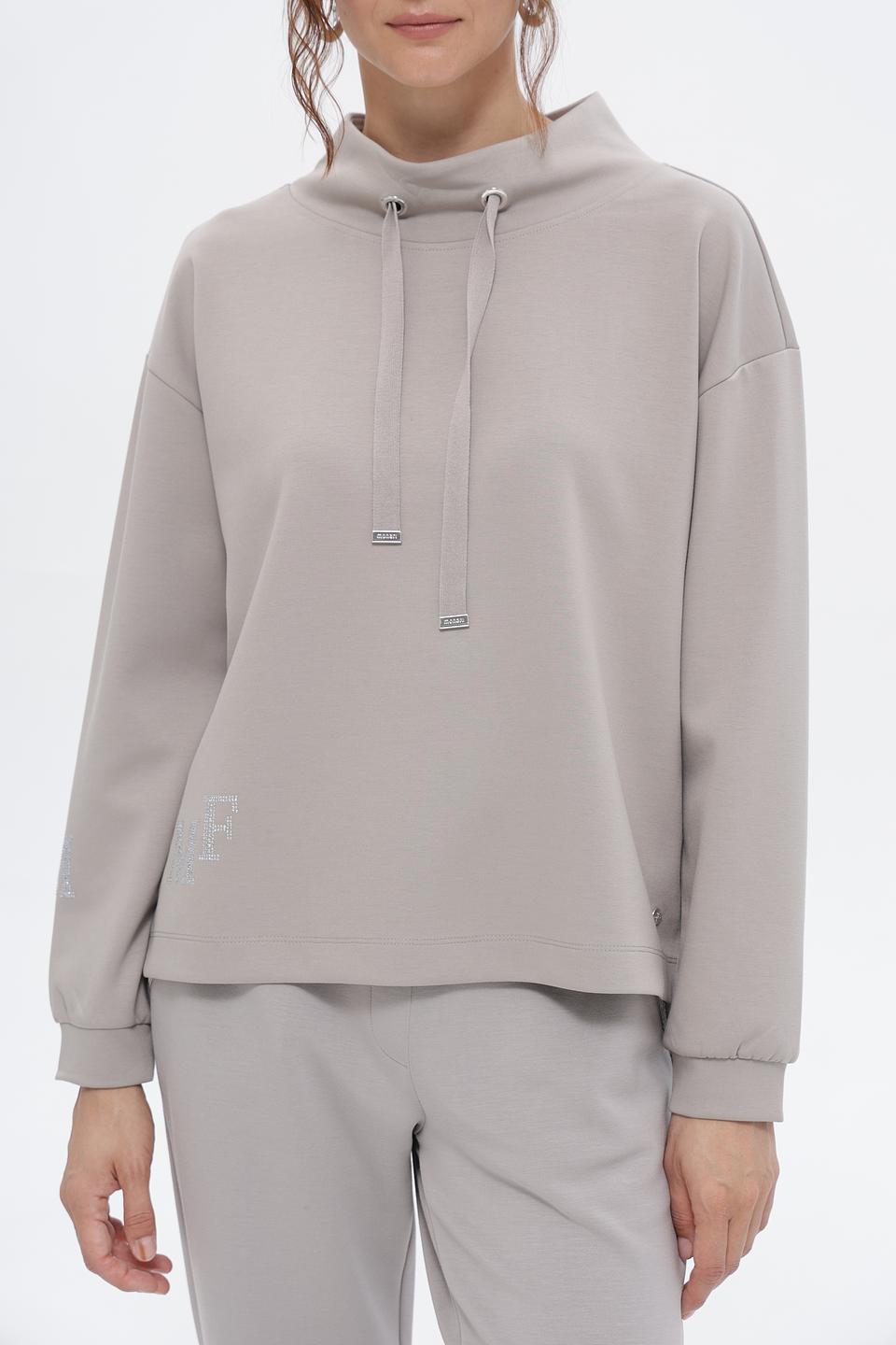 Пуловер Monari светло-серый с капюшоном