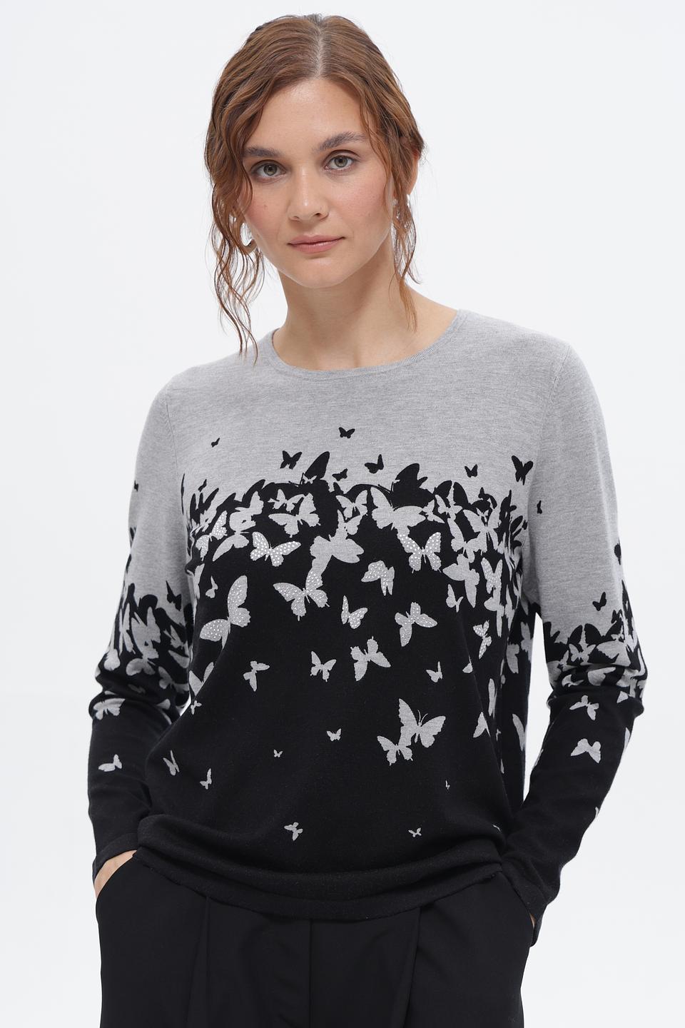 Пуловер Just Valeri с бабочками