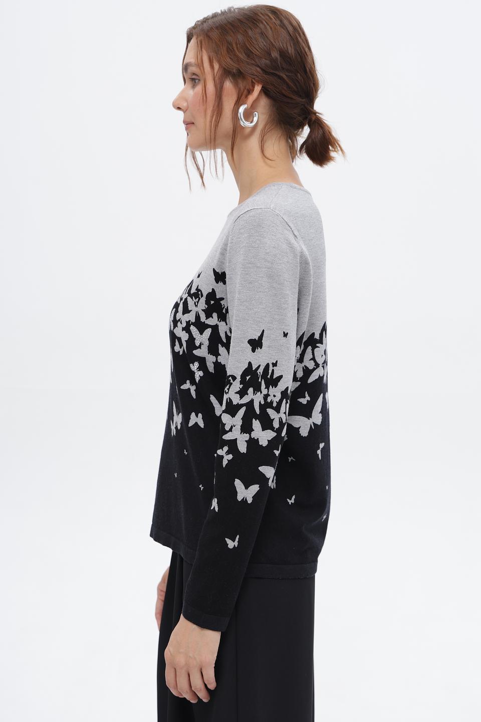 Пуловер Just Valeri с бабочками