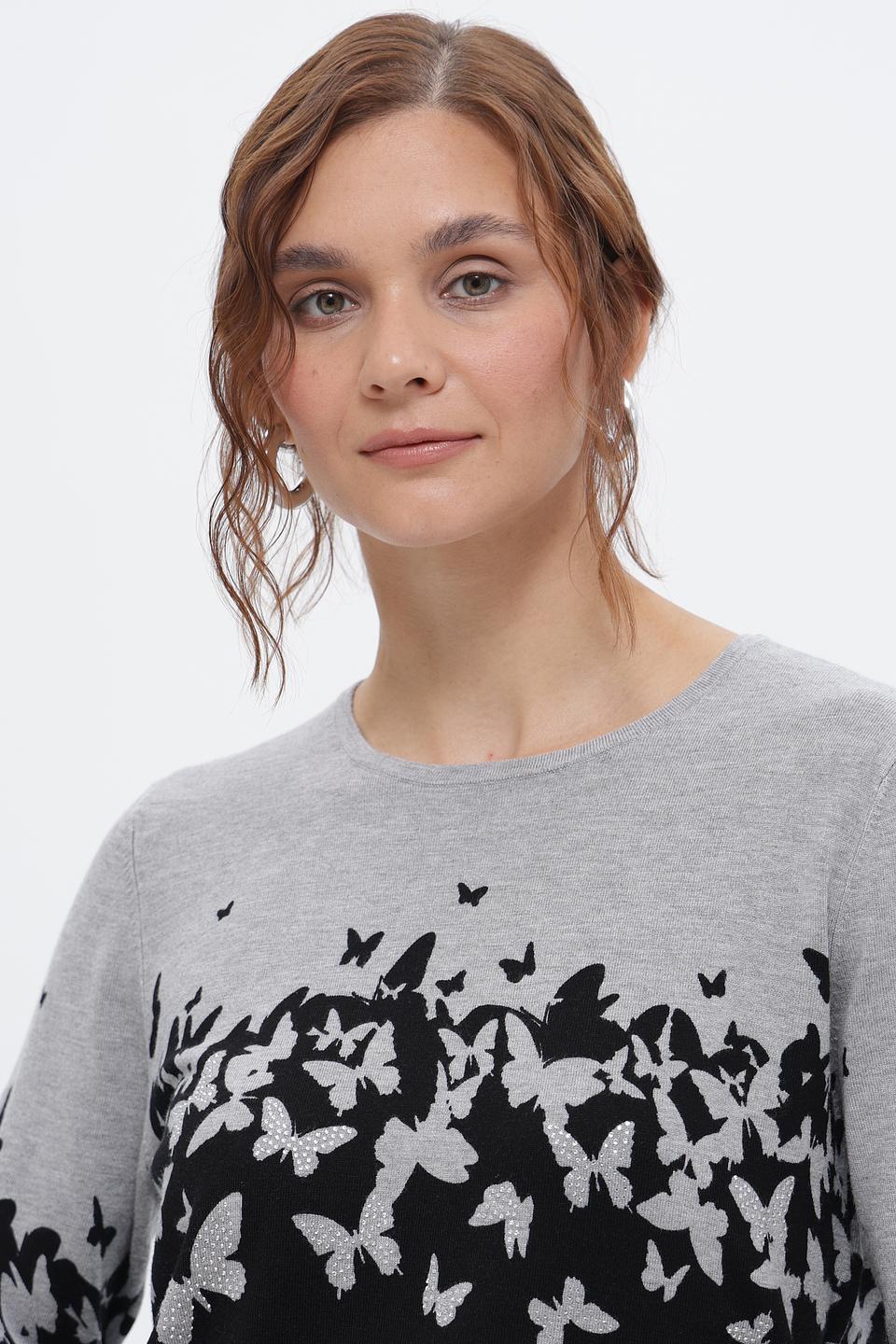 Пуловер Just Valeri с бабочками