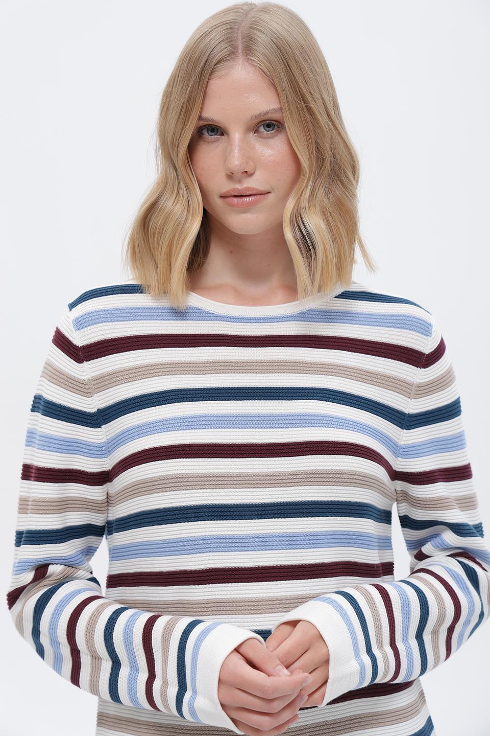 Пуловер Tom Tailor в полоску